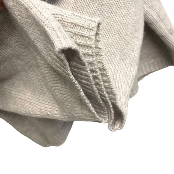 En THREAD Cashmere Oversized Merino Wool Wide Sleeve Sweater Grey L - Picture 4 of 6